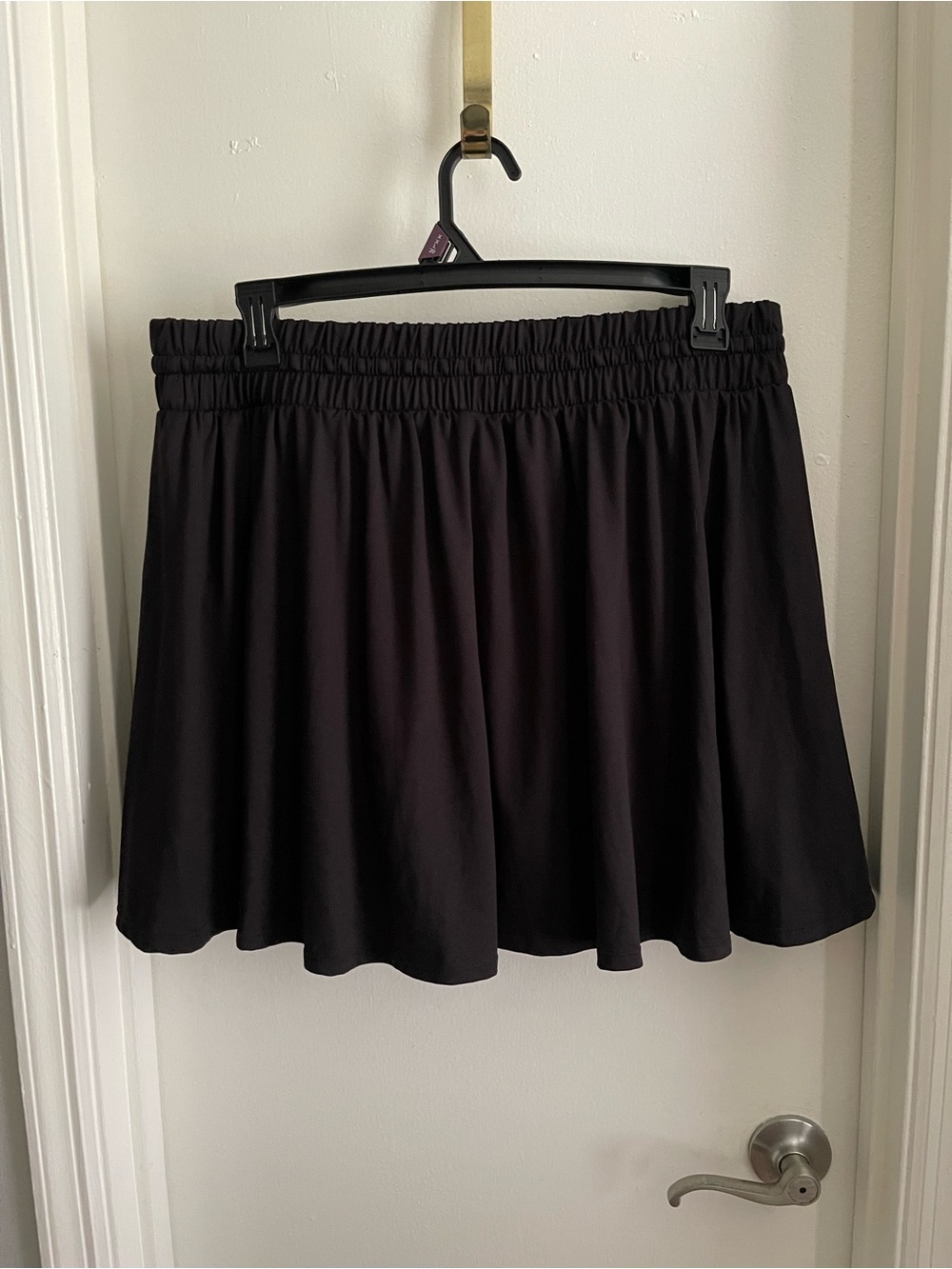 Torrid Black Elastic-Waist Skater Skirt w/ Shorts Athletic Skort